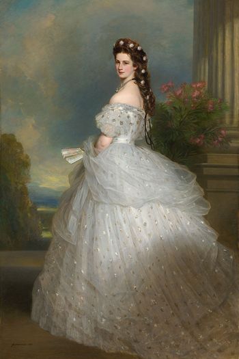 Kaiserin Elisabeth von Österreich (Sisi), Gemälde von Franz Xaver Winterhalter, 1865 / Císařovna Alžběta Rakouská (Sisi), malba Franz Xaver Winterhalter, 1865 © Bundesmobilienverwaltung, Wien, Foto: Gerald Schedy