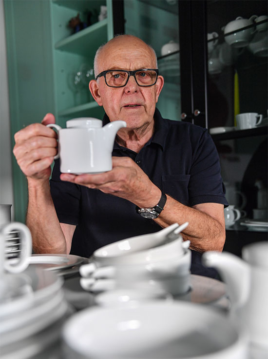 Portrait of Hans-Wilhelm Seitz, ©Porzellanikon, Photo: Florian Miedl